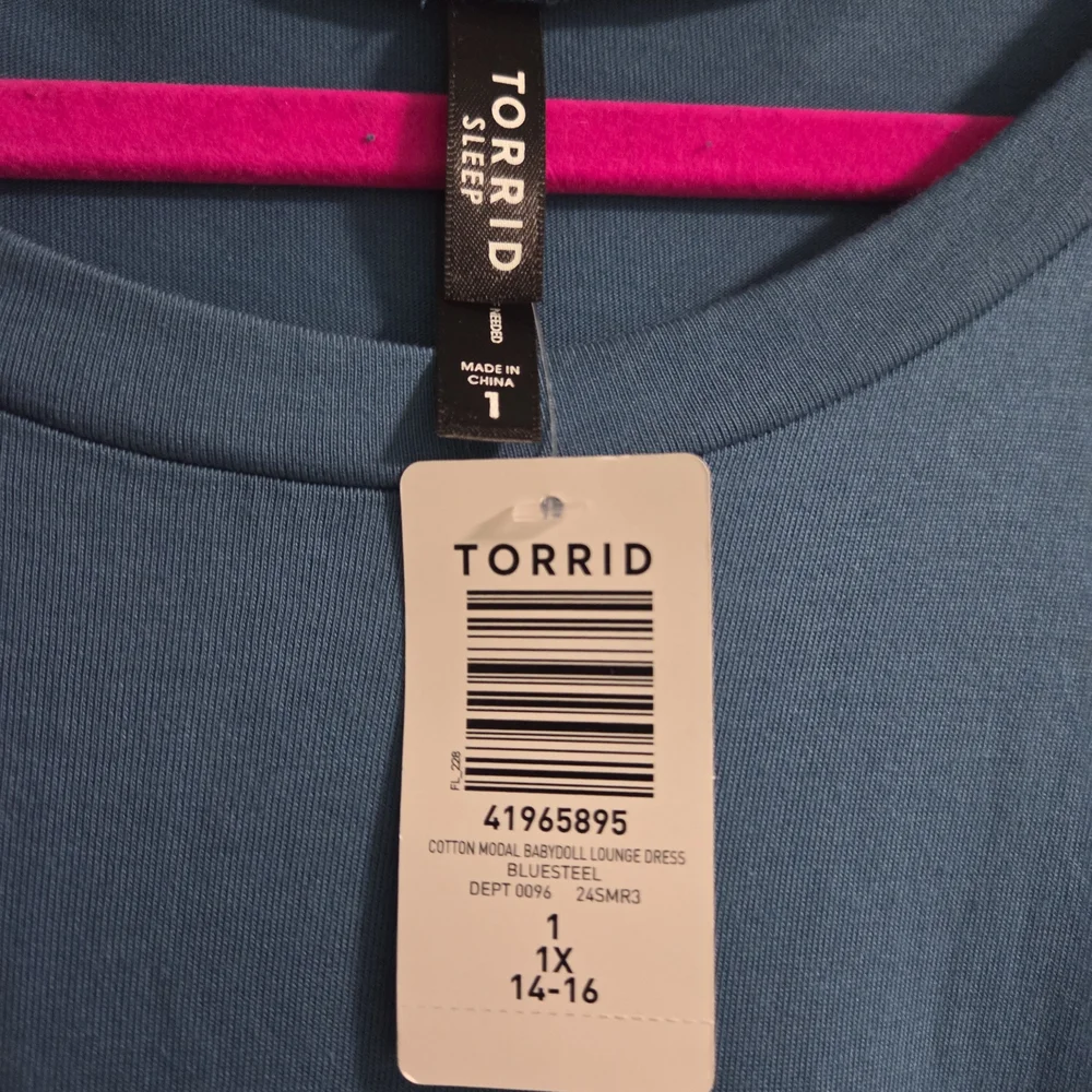 NWT Torrid Cotton Modal Babydoll Lounge Dress- Size 3x - Picture 7 of 7